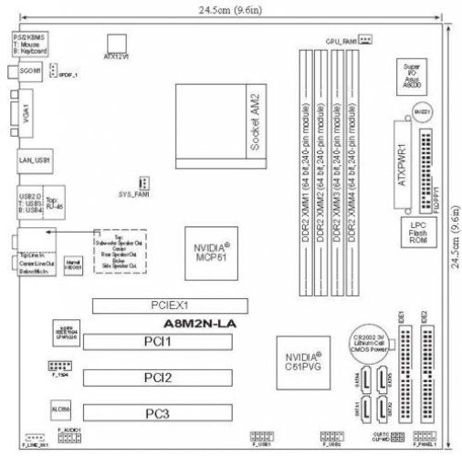 ASUS A8M2N-LA S.AM2